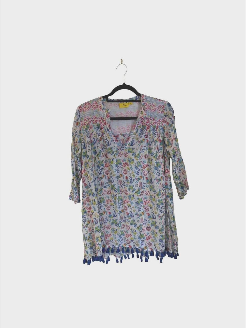 Roller Rabbit Women's Lotella Cover-Up Tunic Dress Size S